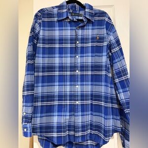 Polo Ralph Lauren blue flannel